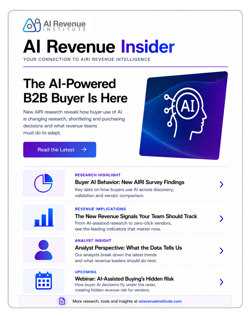 AI Revenue Insider Newsletter Cover